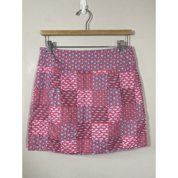 Vineyard Vines Pink and Blue Mini Skirt - Picture 3 of 8